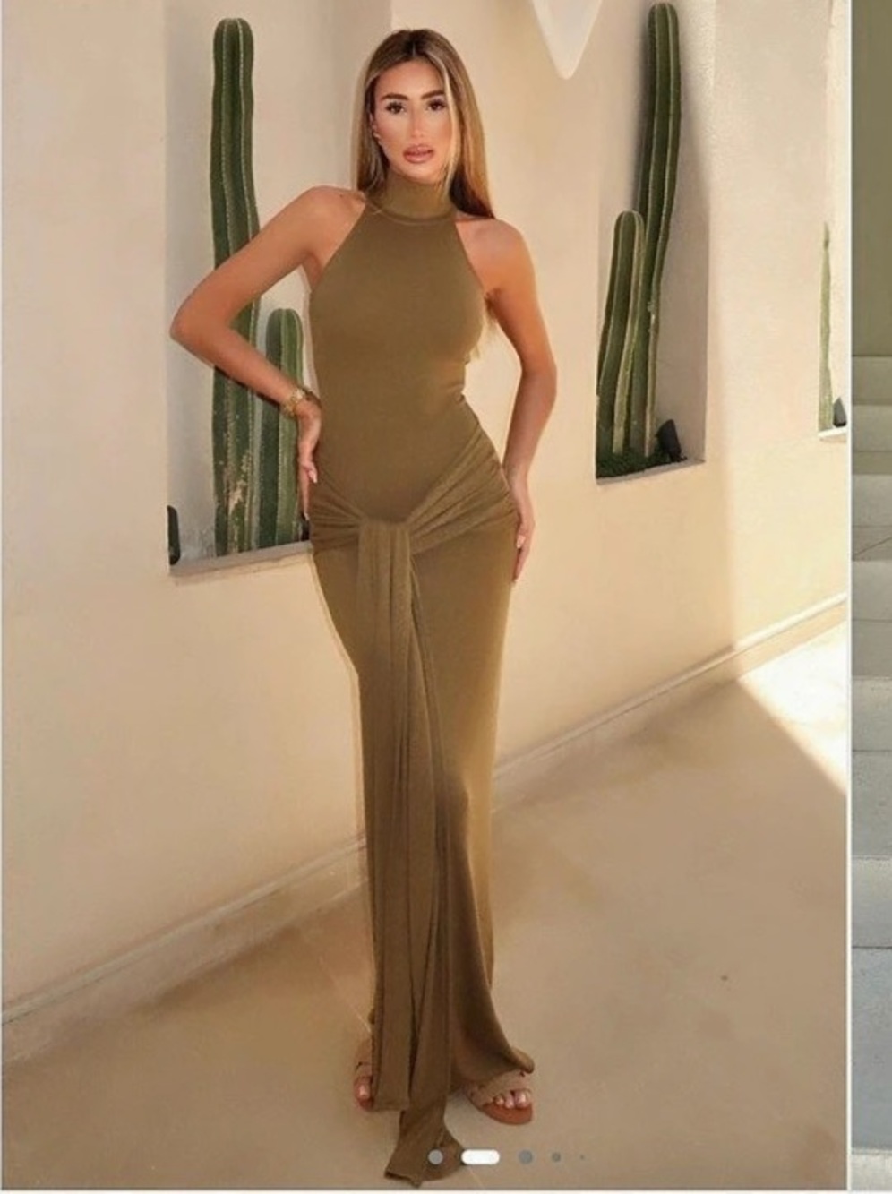 Miko Maxi Dress Olive